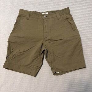 Livsn Shorts Mens Size 29 Ecotrek Trail Green Stretch Hiking Outdoors